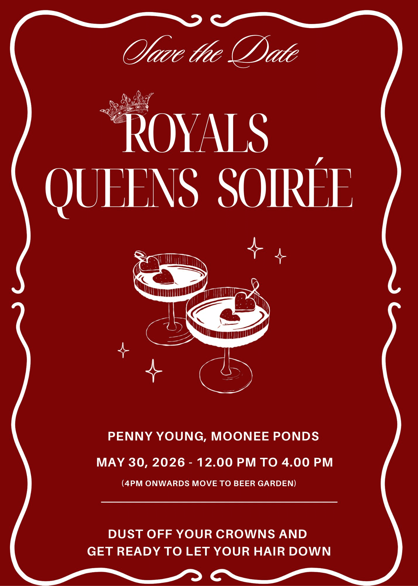 Royal Queens Soiree - Save the Date